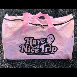 Duffle Pink Travel Bag Assholes Live Forever